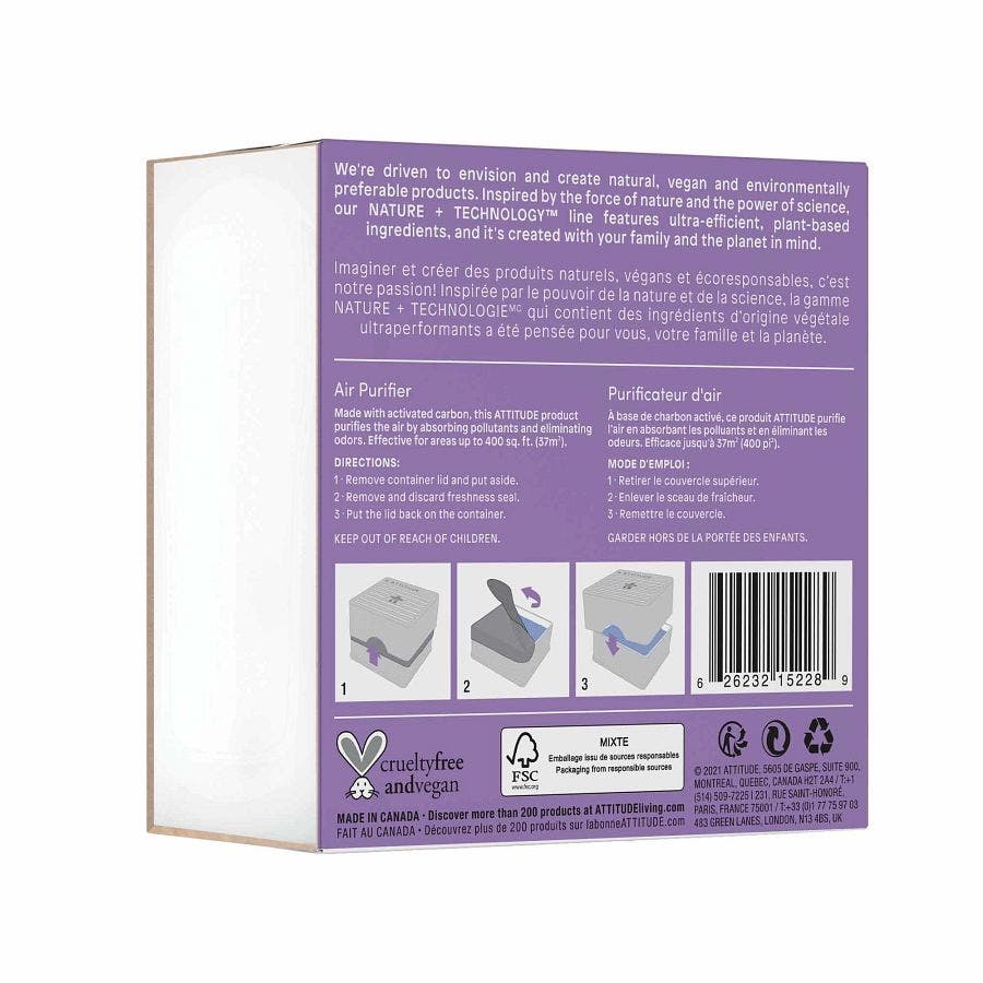 Attitude Lavender & Eucalyptus Natural Air Purifier 8 oz.