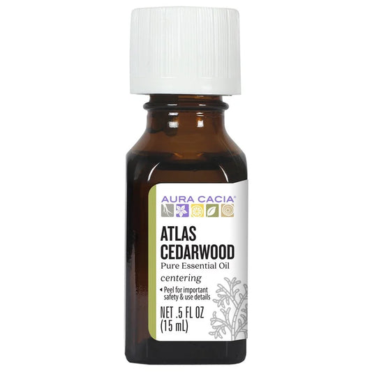 Atlas Cedarwood Essential Oil 0.5 fl. oz. - Aceite esencial de cedro