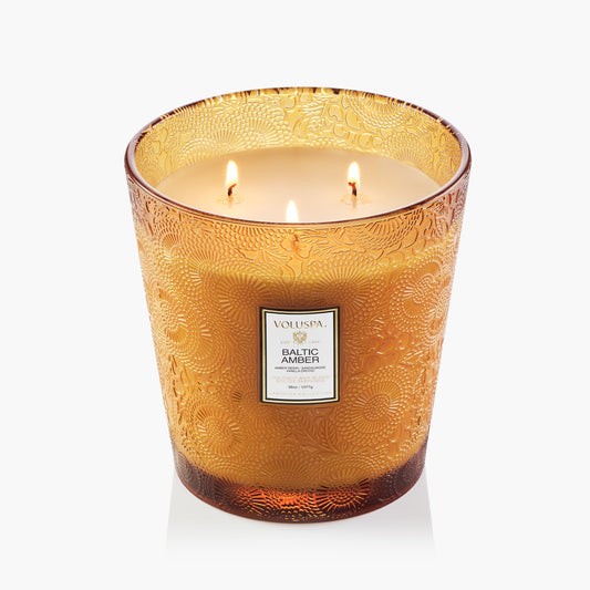 Baltic Amber 3 Wick Hearth Candle
