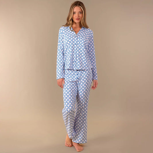 Blu Diamond Cloud Plush Pijama Set