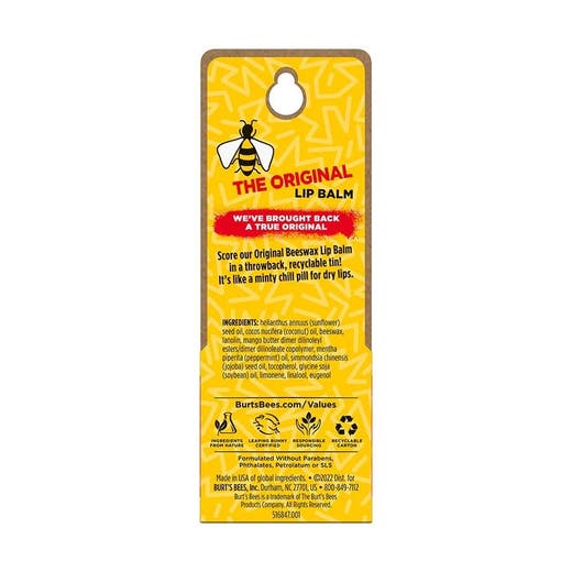 Burt's Bees Beeswax Lip Balm Tin 0.3 oz.