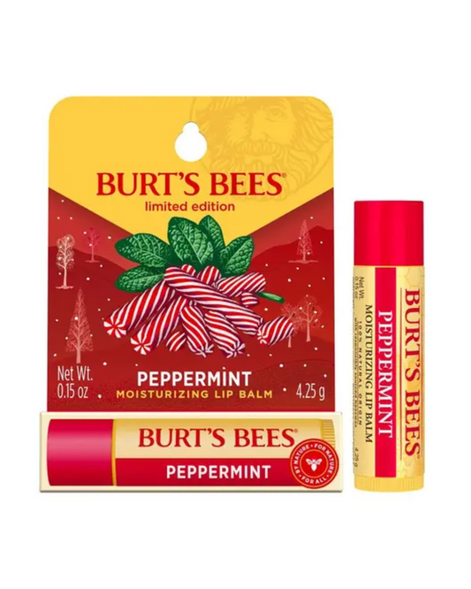 Burt's Bees Holiday Peppermint Lip Balm 0.15 oz. blister box