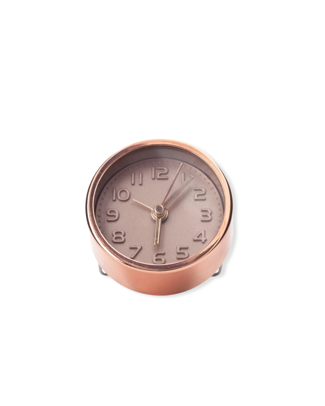 Reloj despertador de oro y cobre