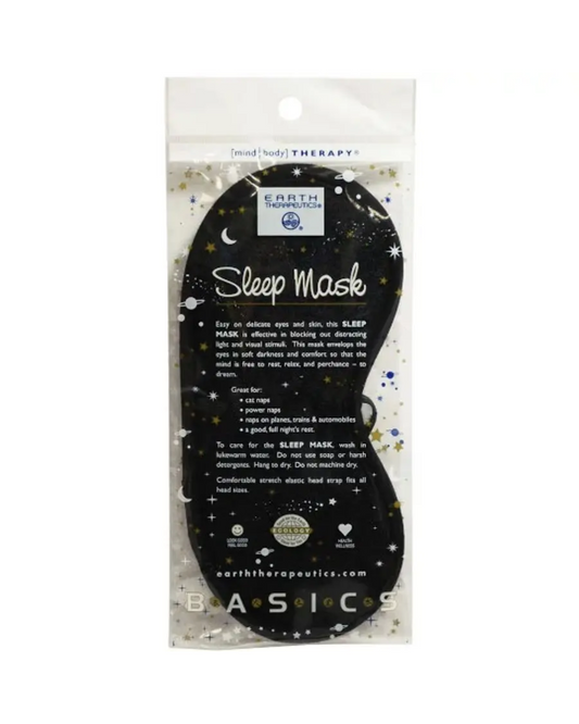 Earth Therapeutics Black Anti-Stress Sleep Mask