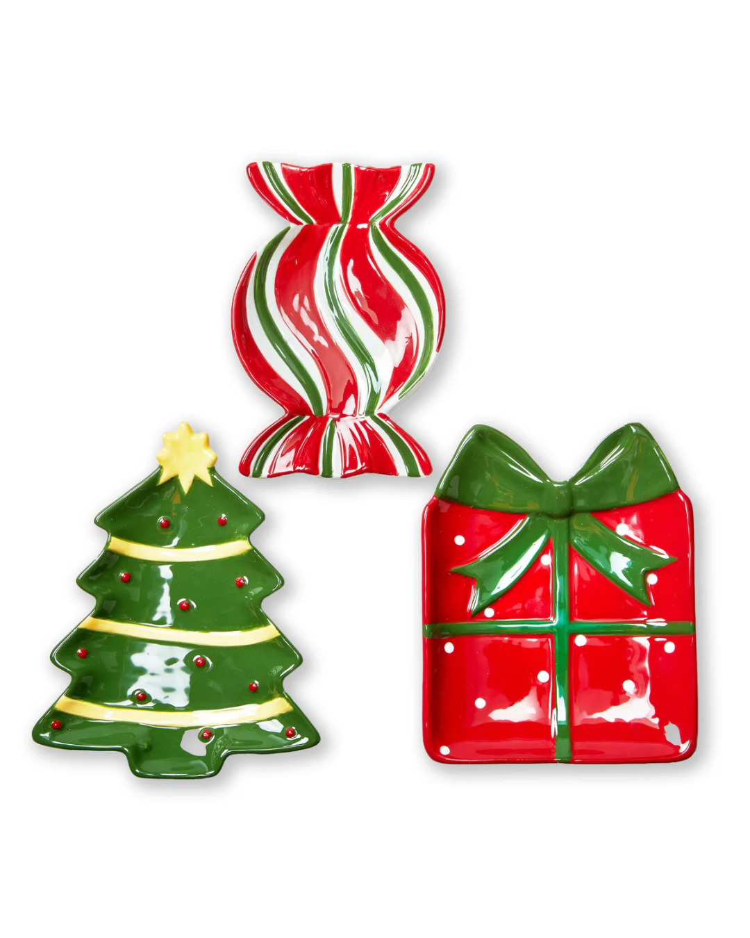 Holiday Spirit Appetizer Plate Assortment Of 3