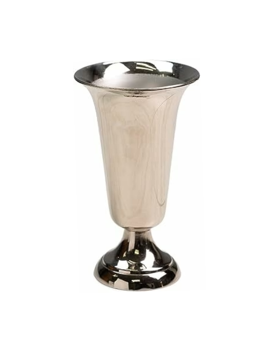 Florero de mesa de acero inoxidable hecho a mano - ihi