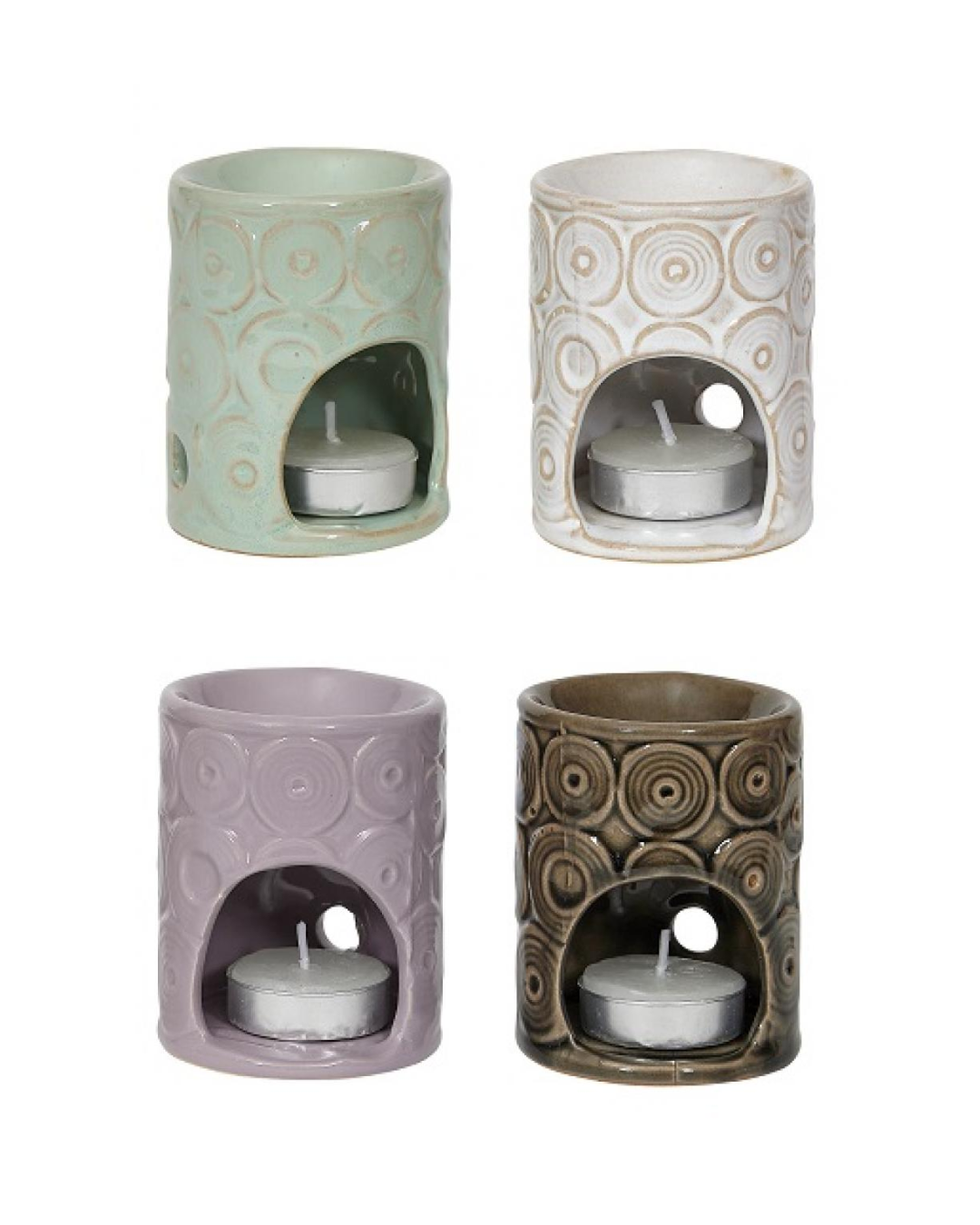 Small Ceramic Oil Warmers Swirl