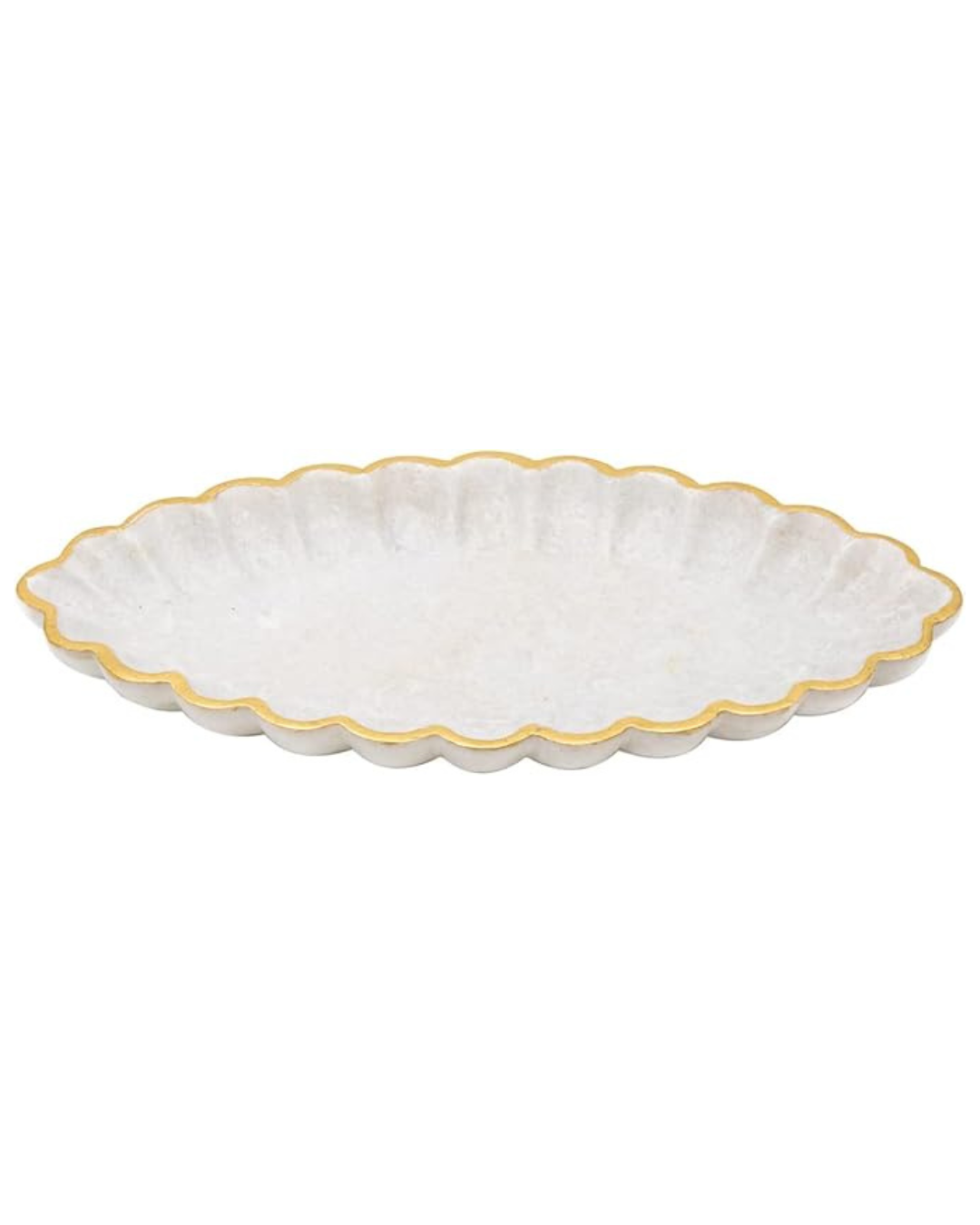 Bandeja Ovalada - Scalloped Matble