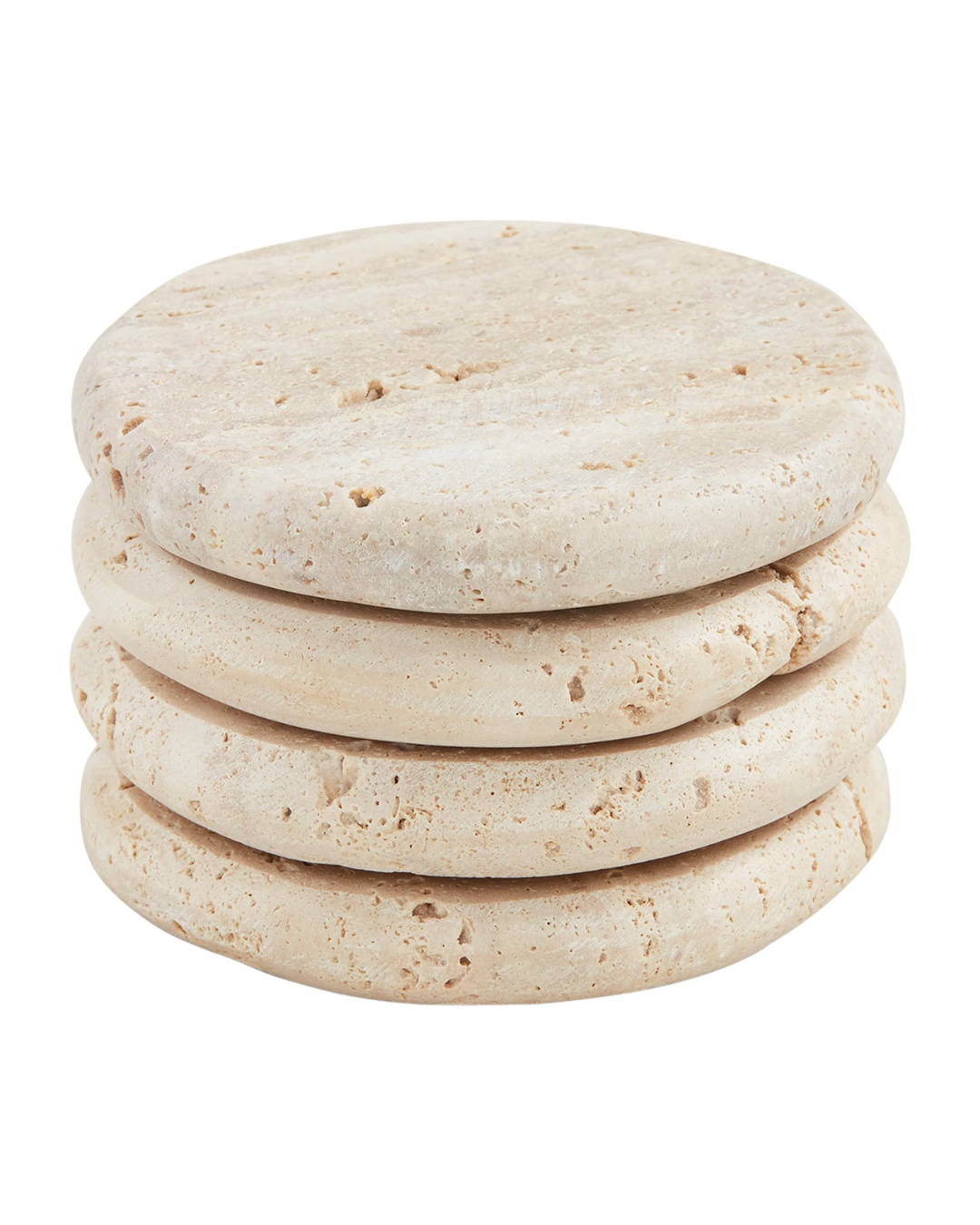 CREAM TRAVERTINE COASTER (UNIDAD)