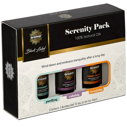 Essential Oil Serenity Pack by Aromar / 10ml -3Pack Combo