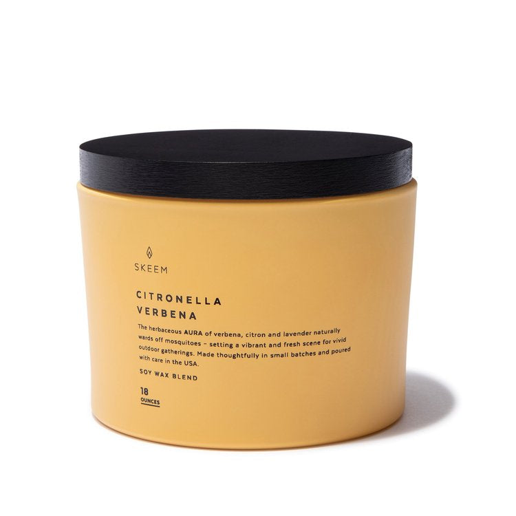 Verbena Aura Citronella Triple-Wick Candle - Vela