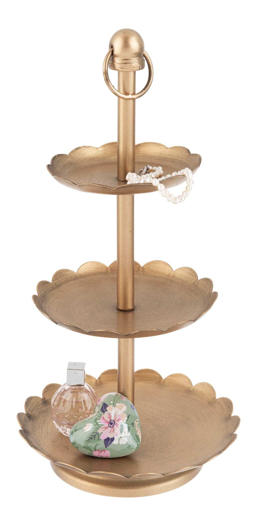 3 Tier Pedestal Stand Iron - Bandeja de 3 niveles