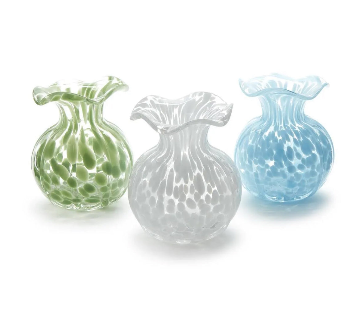Ruffled Edge Spotted Vase