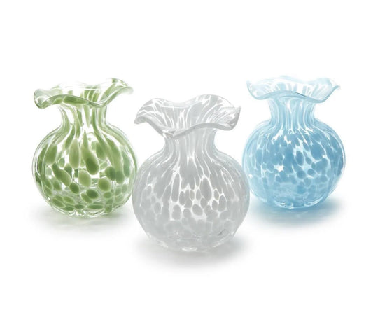 Ruffled Edge Spotted Vase