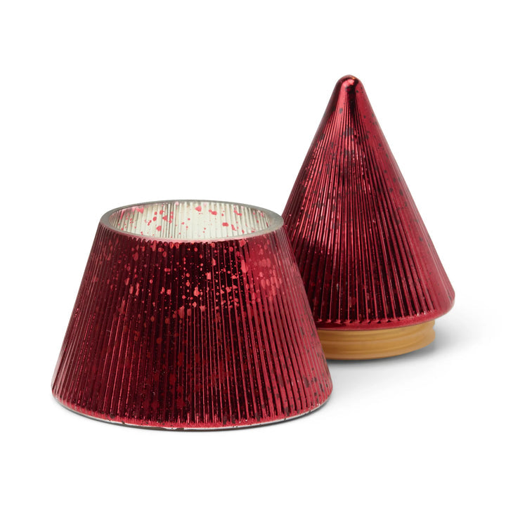 Winter Berry Red Stacked Candle Tree - Vela