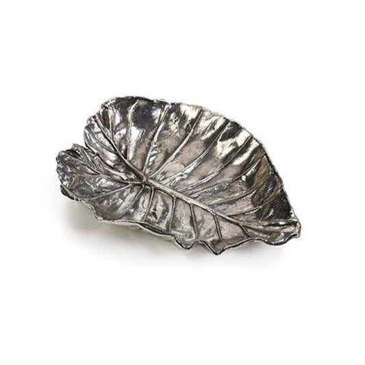 Bandeja de peltre antigua Aspen Quaking Leaf