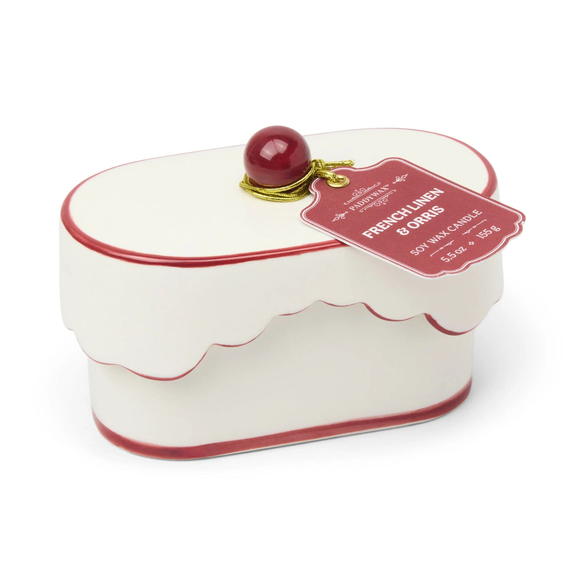 Chérie 5.5 oz Ceramic Candle French Linen & Orris - Vela en Envase Decorativo
