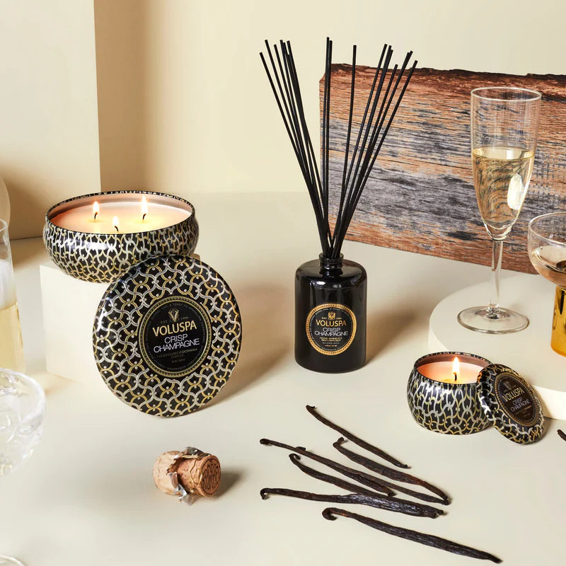 Crisp Champagne 3 Wick Tin Candle