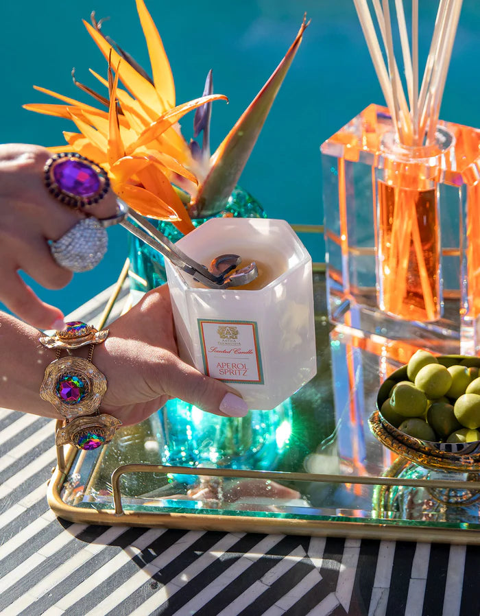 9 oz Aperol Spritz Hexagonal Candle