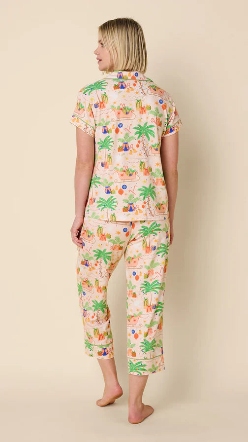 California Christmas Pima Knit Capri Set by The Cat's Pajamas