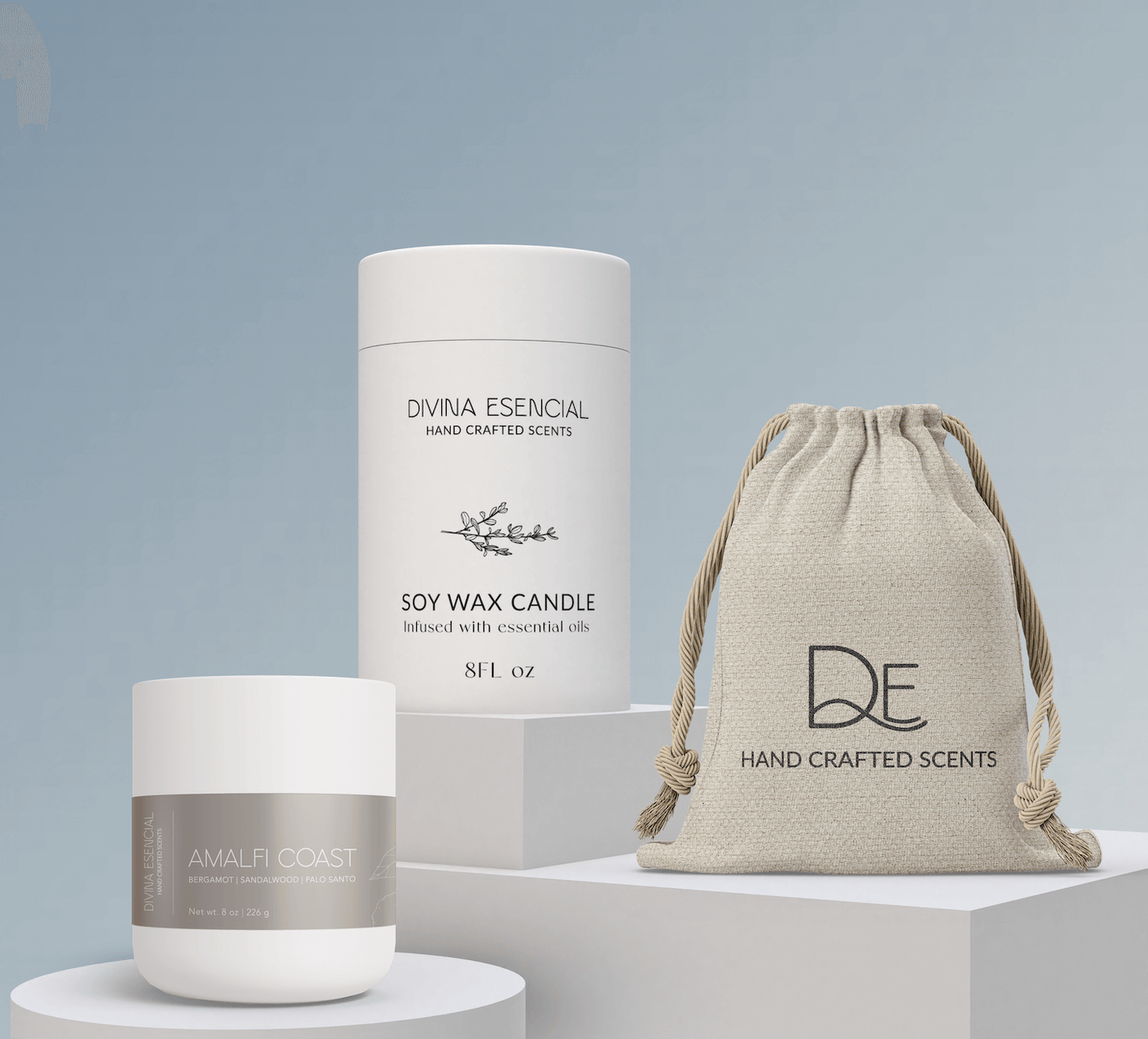 Winter Embrace Candle witn Canvas Bag – Fall to Winter Scent