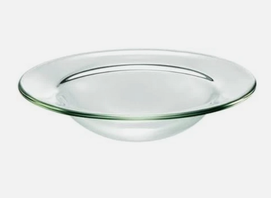 Cuenco de plato transparente para quemador