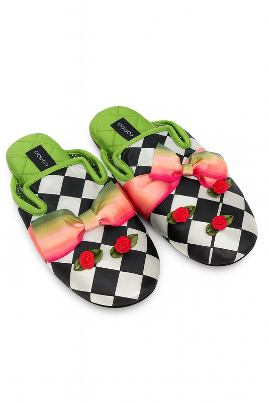 Goody Goody Cloisonné-Inspired Slippers S
