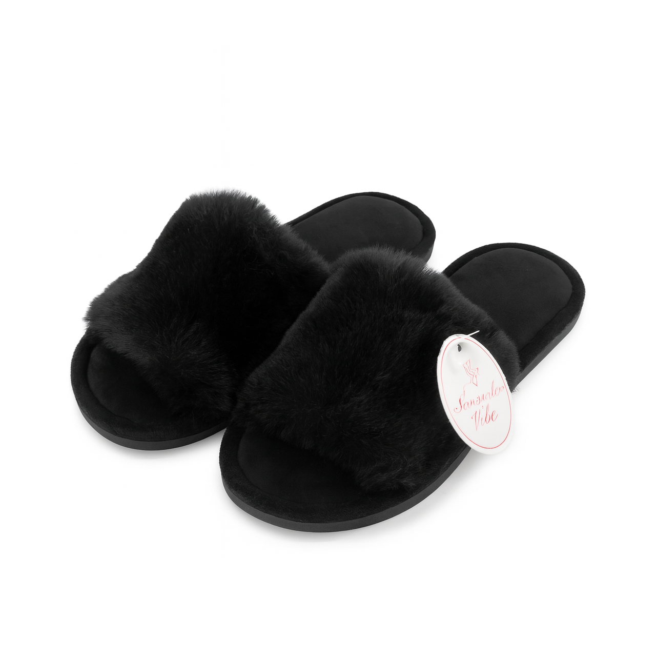 Posh Slide Slippers – Black (Size L)