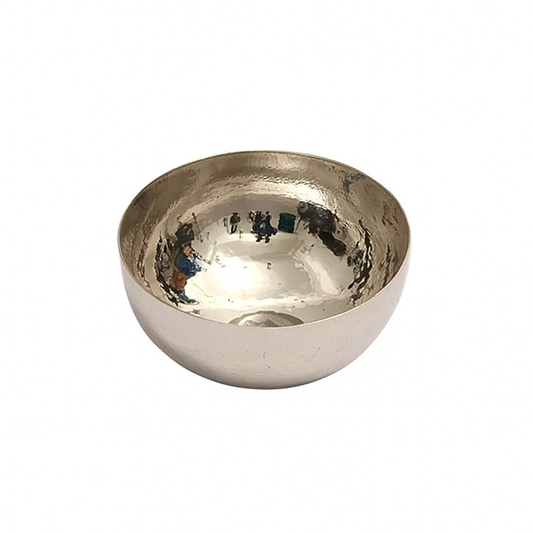 GILDED LEAF BOWLS SILVER