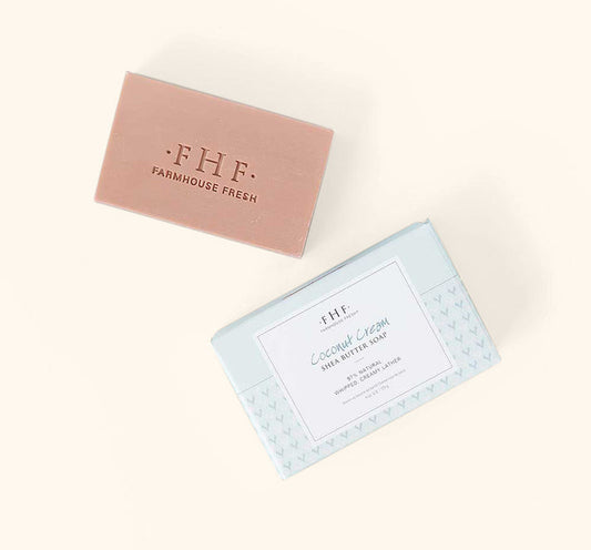 COCONUT CREAM SHEA SOAP 6 OZ + Clementine Body Oil 1.7 Oz