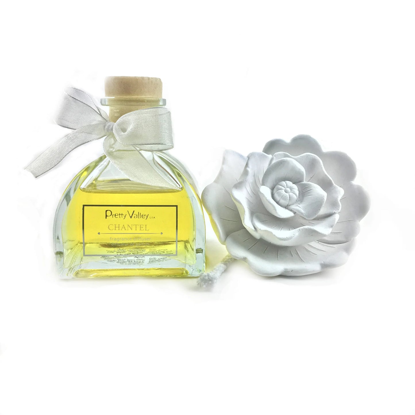 Ceramic Rose Gypsum Flower Diffuser Chantel 120 ml/4,05 onzas