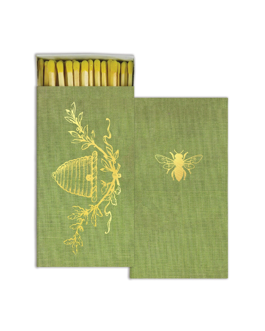 Gold Foil Bee Crest Matches
