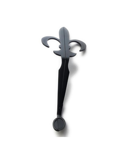 Wick Trimmer Matte Black Fleur de Lis Design