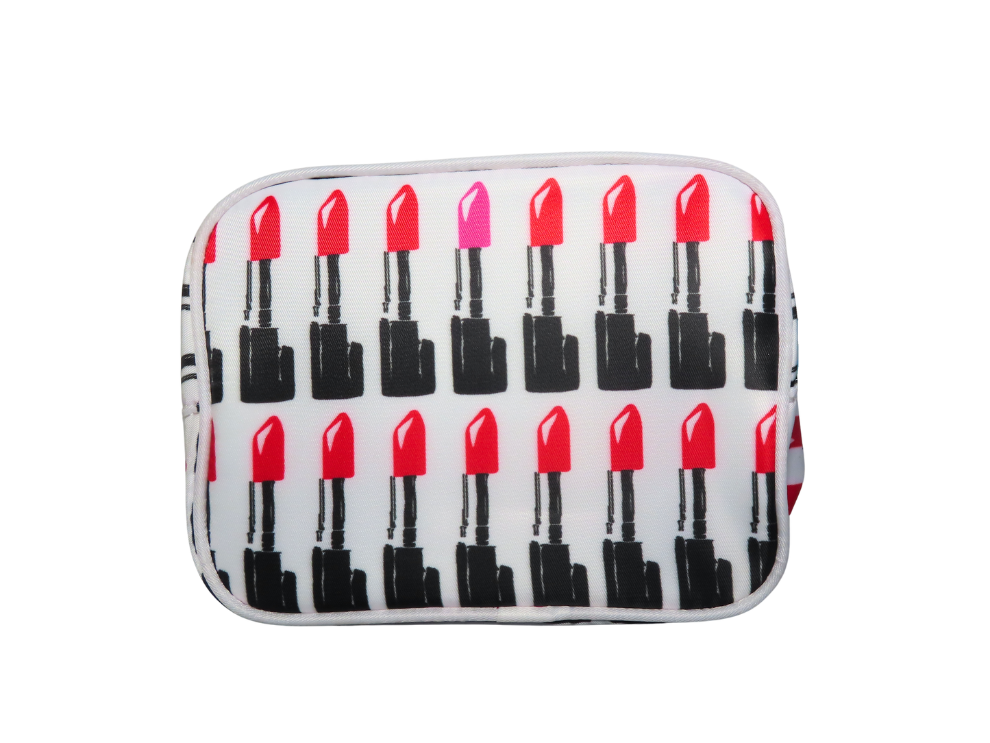 LIPSTICK PATTERN TRAVEL/COSMETIC BAG / Bolso de viaje/cosméticos