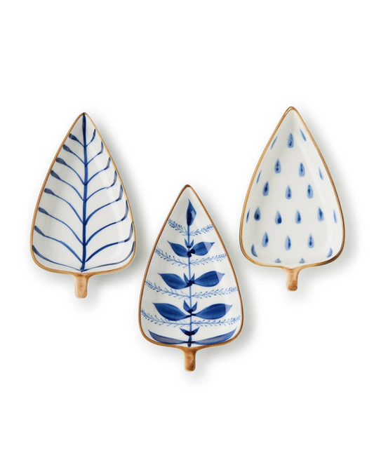Blue Beauties Tree Tidbit Dish (3 Styles)
