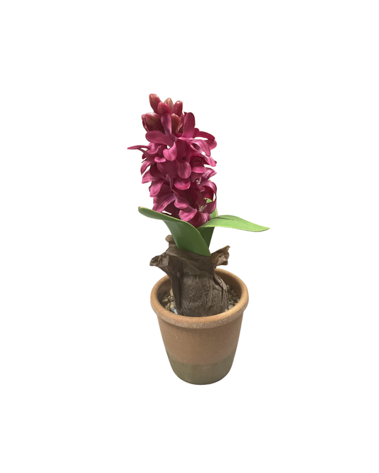 Jacinto Rosa Decorativo de Poliéster y Melamina