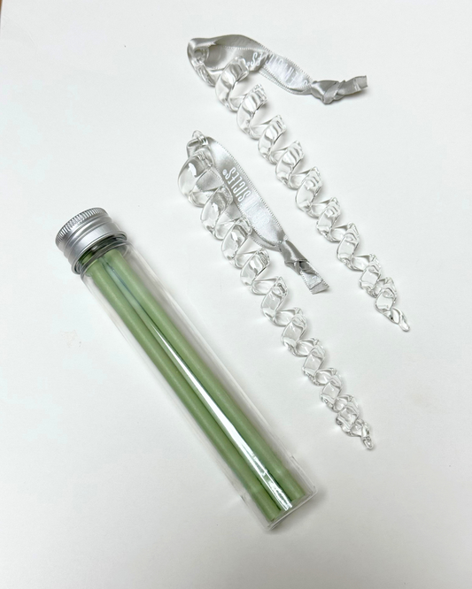 Kit Exclusivo Scentsicles sticks whith glass ornaments + Ornament Sticks