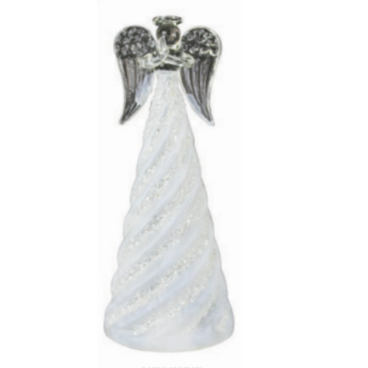 ANGEL TALL LED SPARKLE SWIRL MEDIUM - Navideño