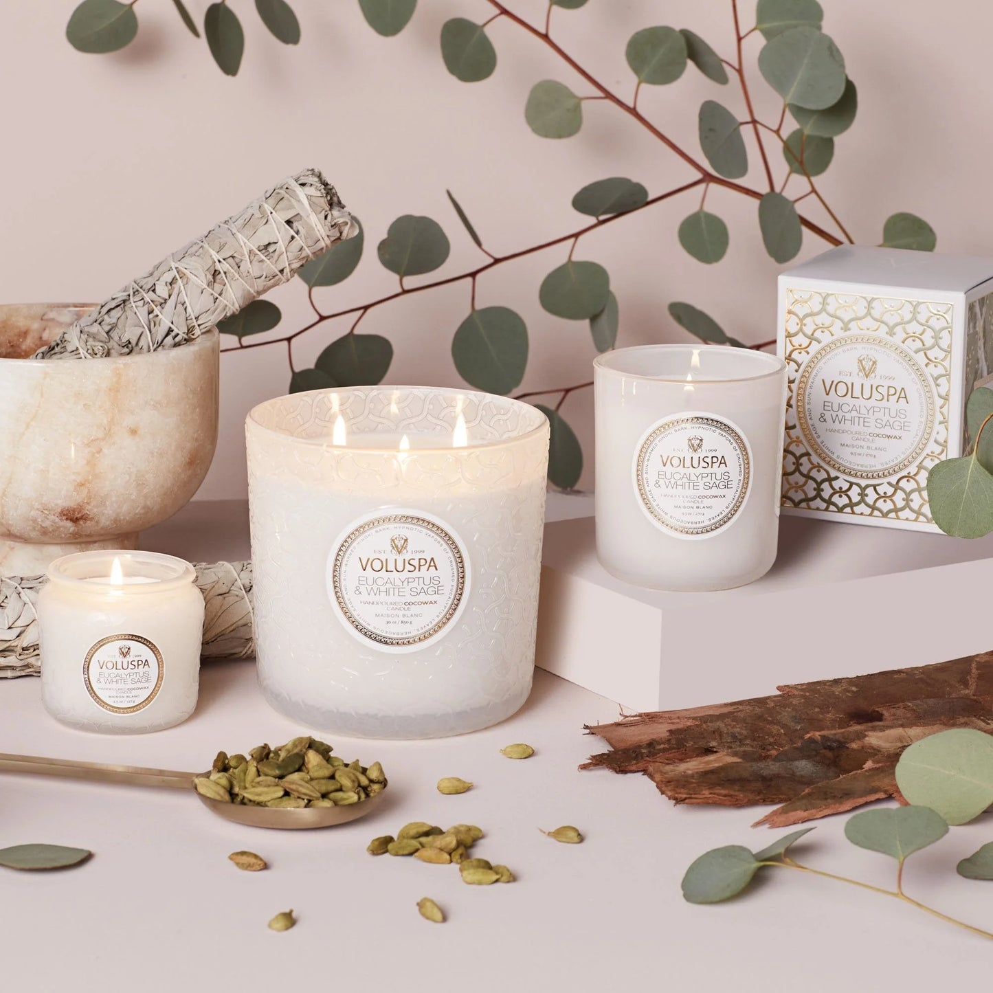 Eucalyptus & White Sage Luxe Candle