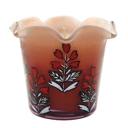 FLORAL RUFFLE CANDLE