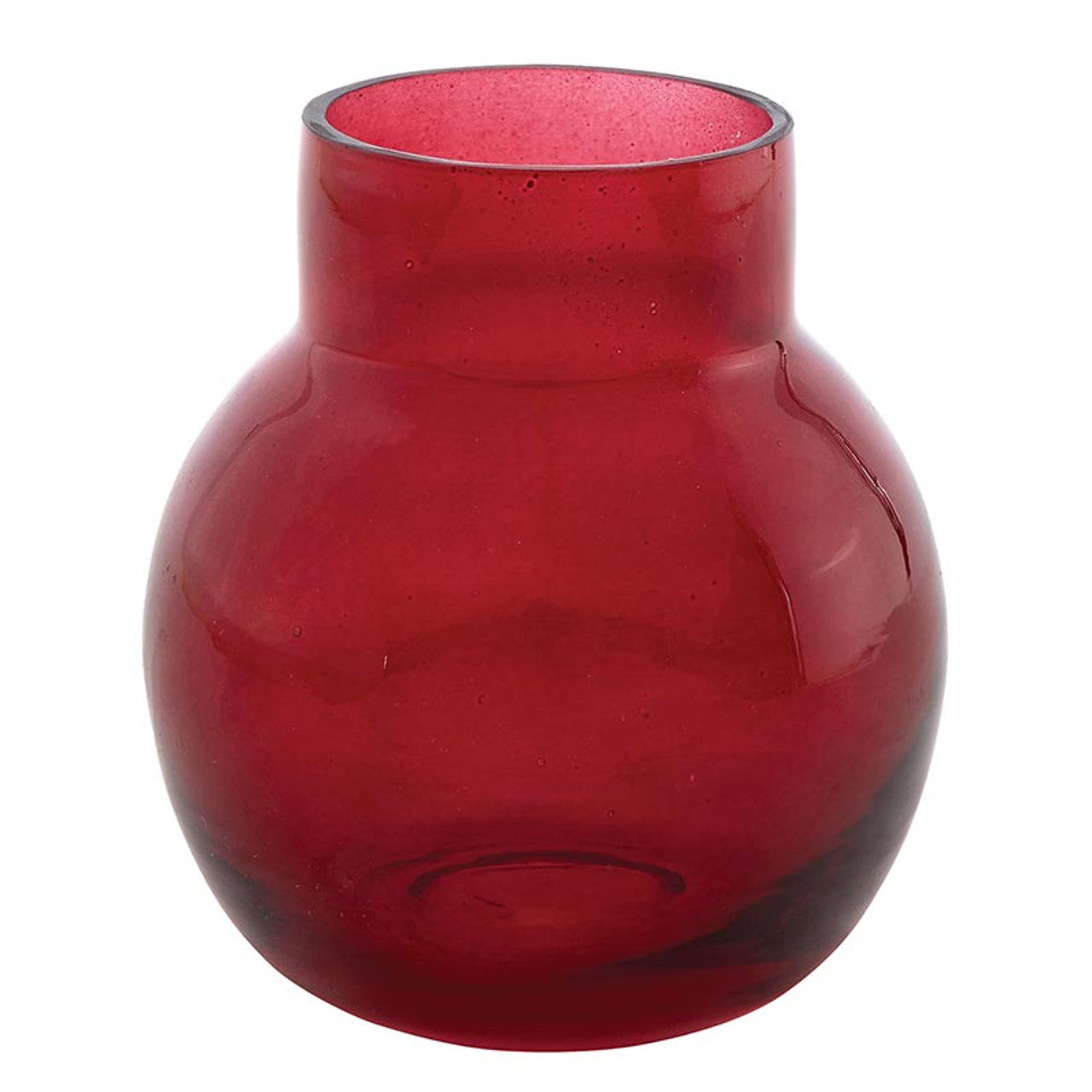 Ruby Glass Bud Vase
