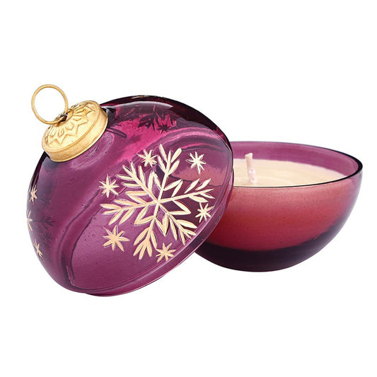 Snowflake Ornament Candle