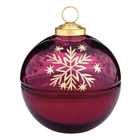 Snowflake Ornament Candle