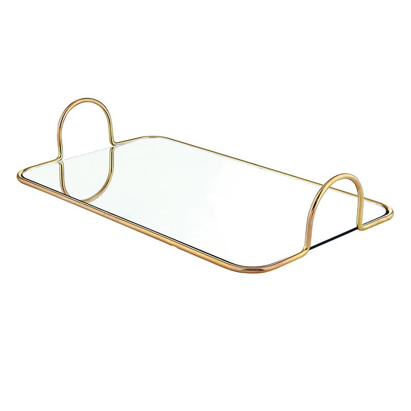 GOLDEN MIRROR TRAY