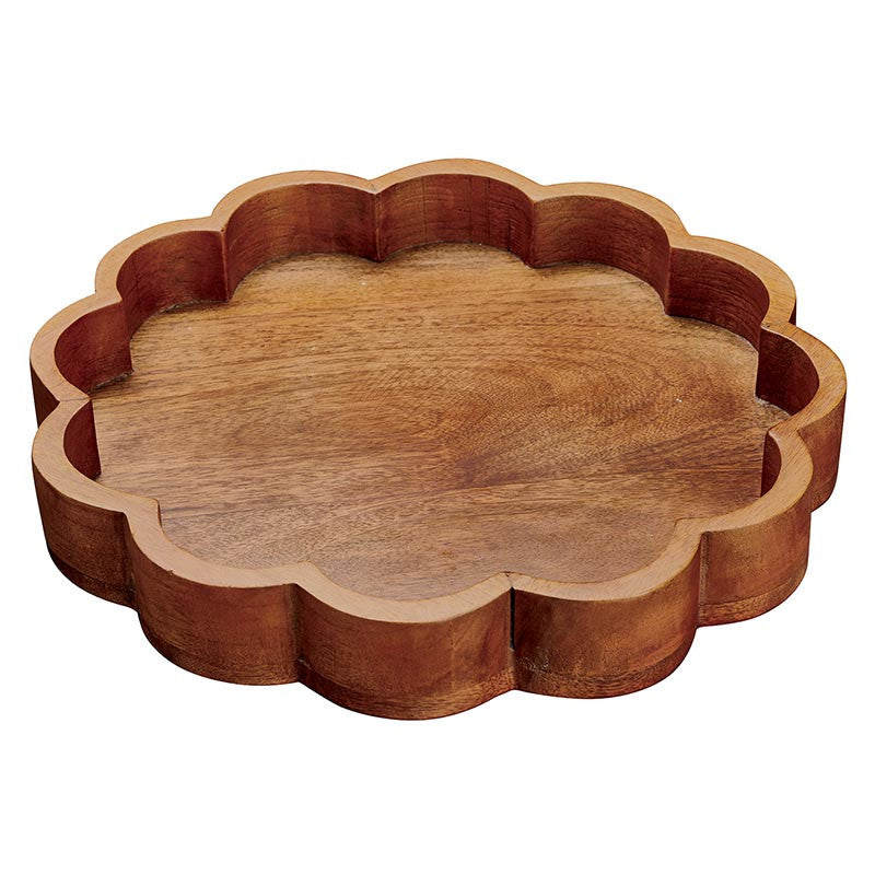 Wooden Flower - Bandeja de Madera en Forma de Flor