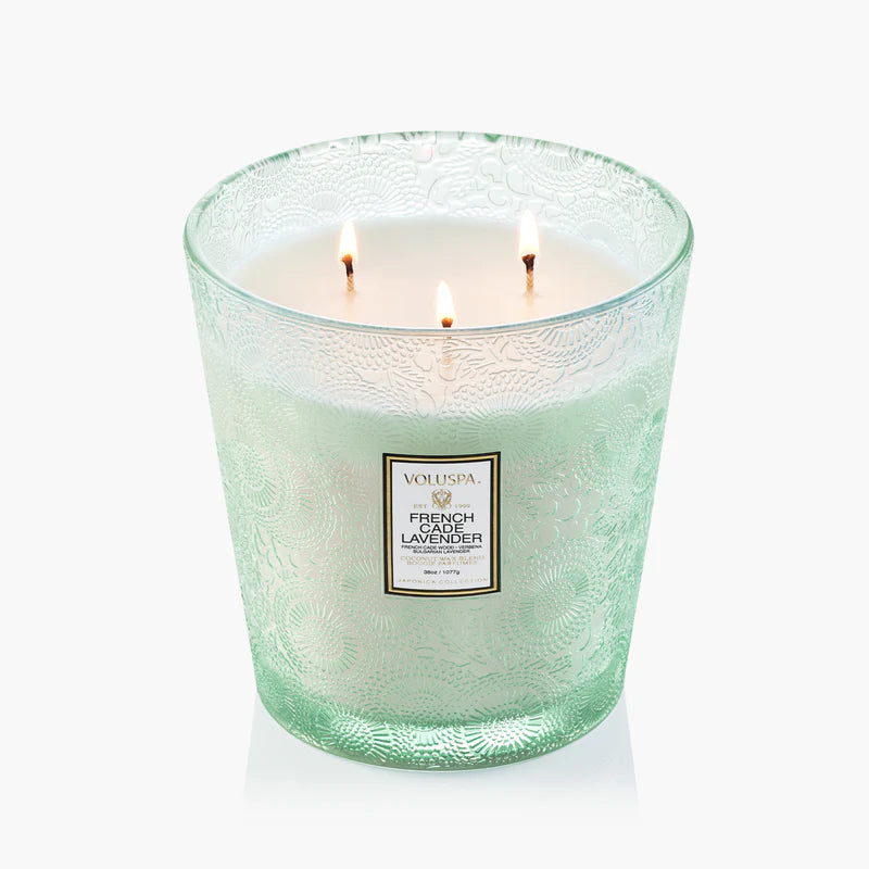 French Cade Lavender 3 Wick Hearth Candle