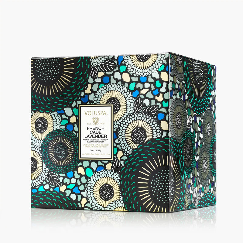 French Cade Lavender 3 Wick Hearth Candle