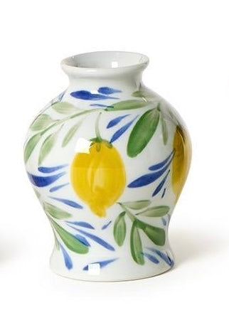 Hand Painted Mini Lemon Vases - Jarrones