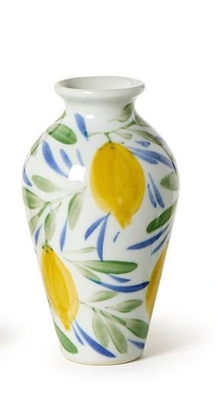 Hand Painted Mini Lemon Vases - Jarrones