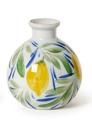 Hand Painted Mini Lemon Vases - Jarrones